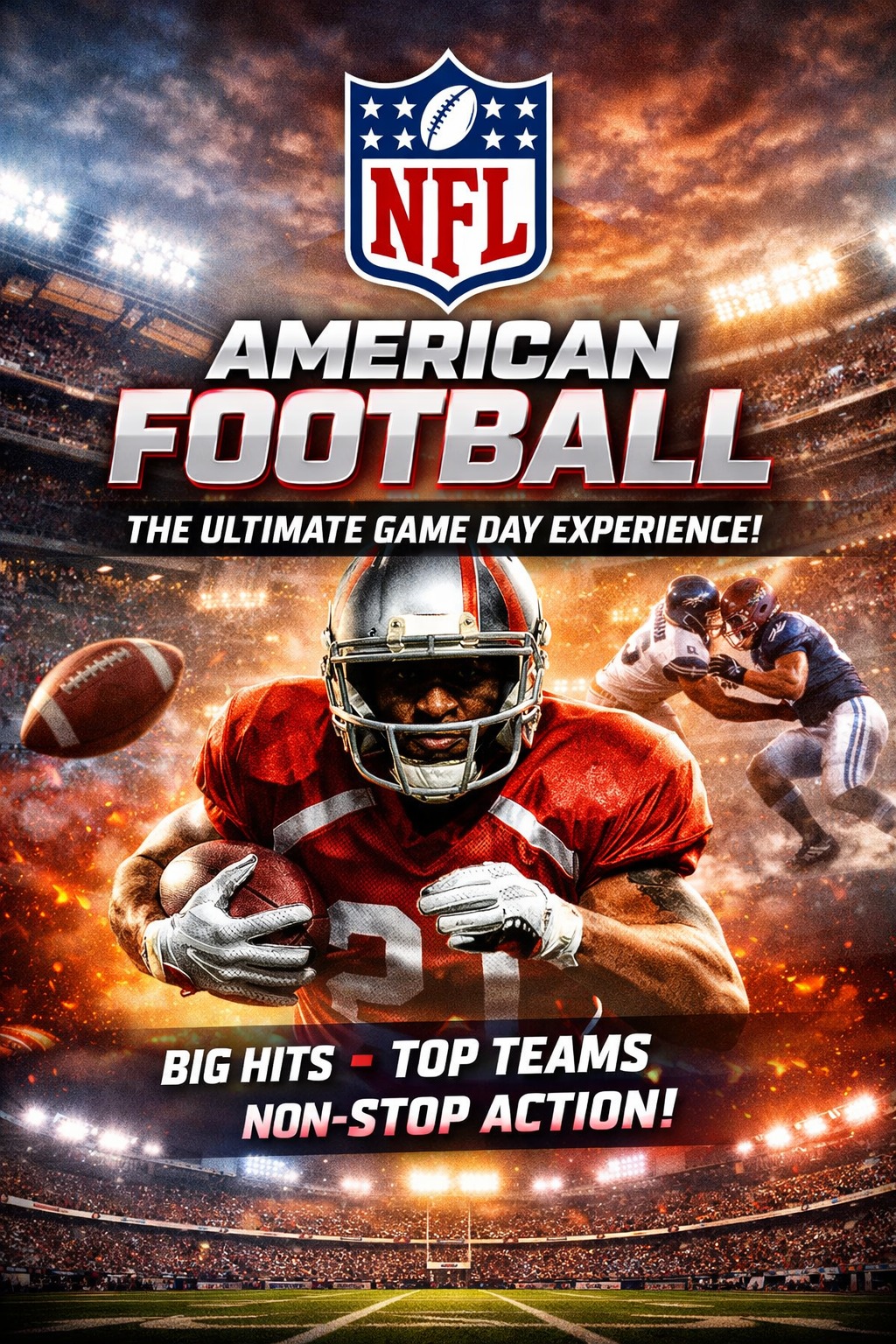 Nova Prime IPTV NFL American Football big hits and top teams