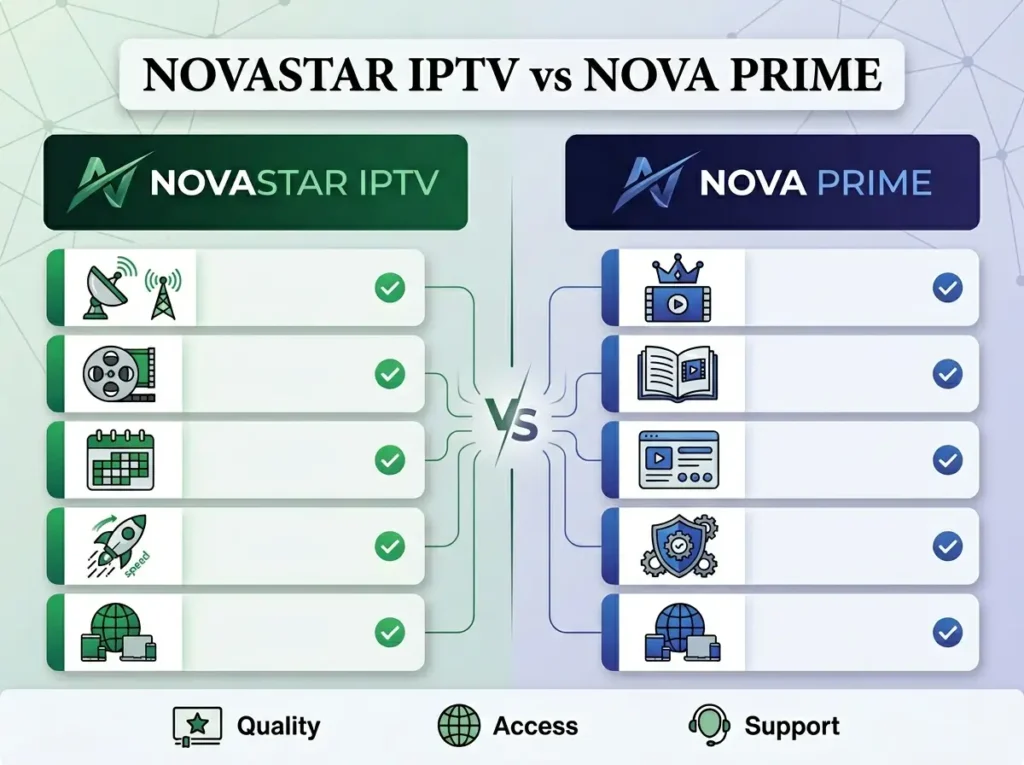 NovaStar IPTV vs NovaPrime IPTV