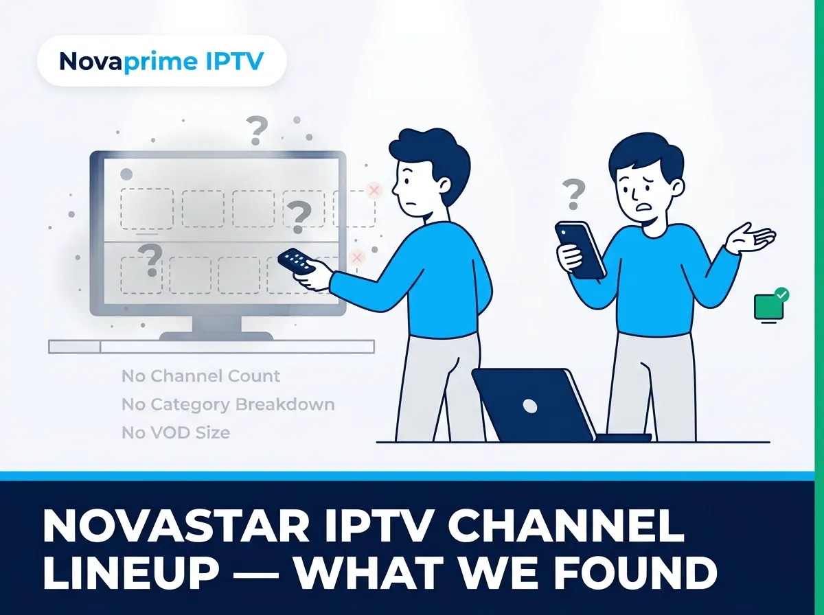NovaStar IPTV Channel Lineup — What We Found