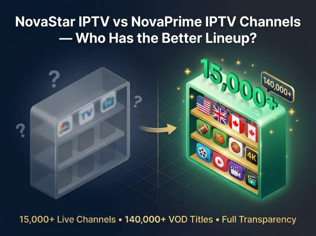 NovaStar IPTV vs NovaPrime IPTV Channels — Who Has the Better Lineup in 2026