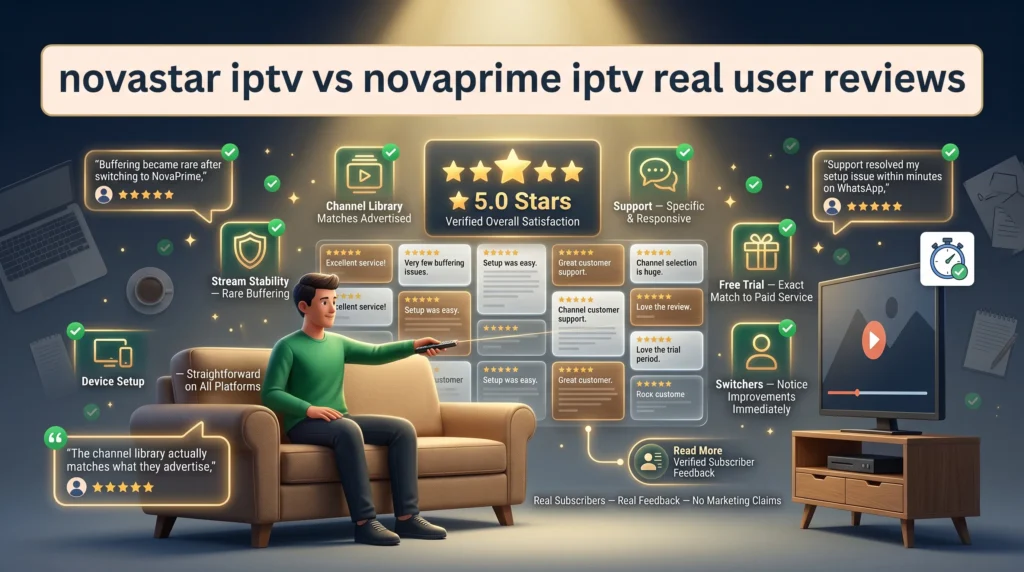 NovaStar IPTV vs NovaPrime IPTV Reviews 2026 — What Real Subscribers Actually Say